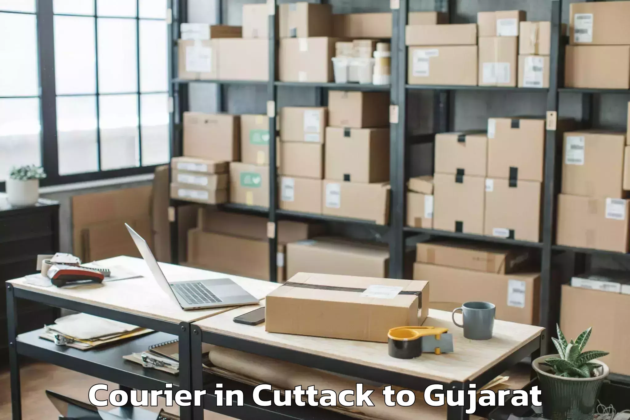 Professional Cuttack to Jodiya Bandar Courier